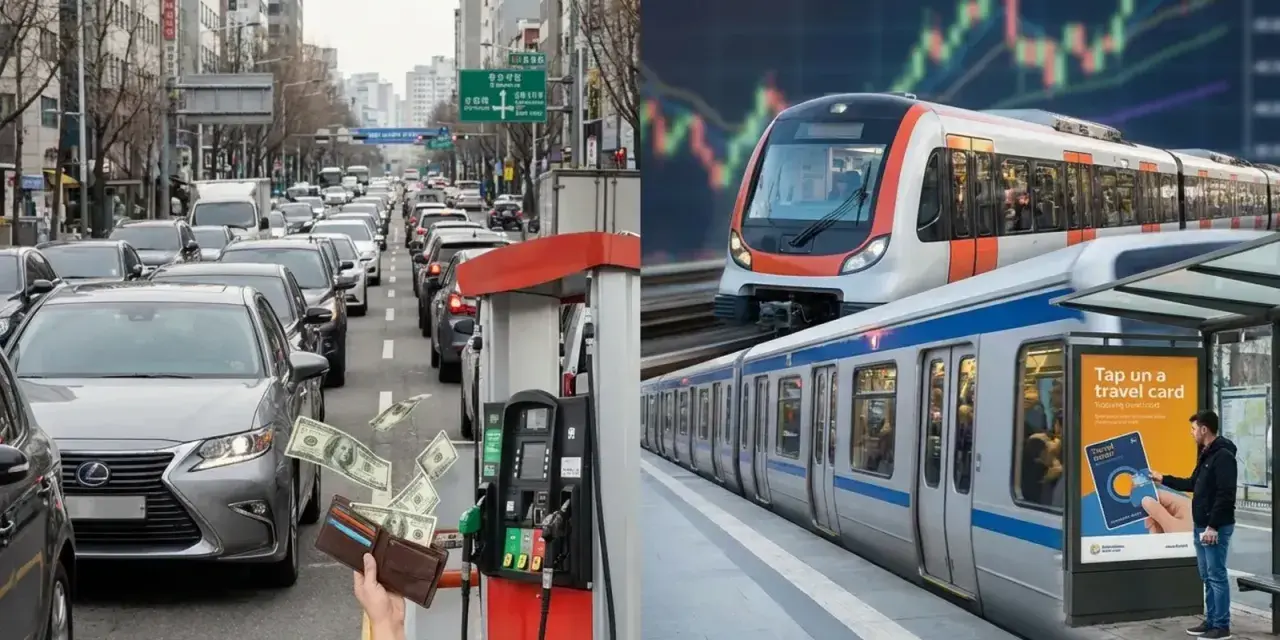 Embouteillages coûteux à la pompe, puis un train moderne. Il est temps de privilégier les transports en commun pour économiser et réduire le stress.