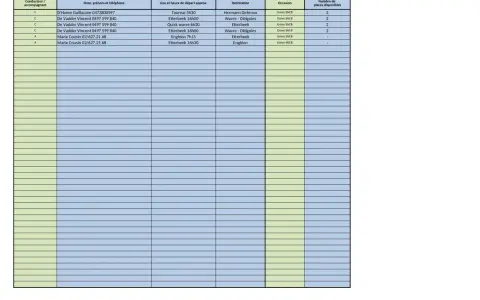 Tableau d'organisation covoiturage pour la grève SNCB, avec conducteurs, destinations et places disponibles.