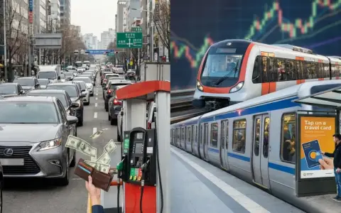 Embouteillages coûteux à la pompe, puis un train moderne. Il est temps de privilégier les transports en commun pour économiser et réduire le stress.